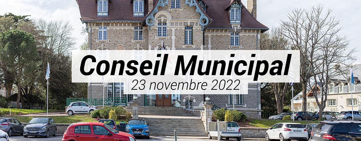 Conseil municipal du 23 novembre 2022