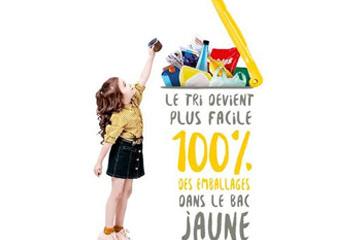Collecte des déchets : 100% des emballages dans le bac jaune