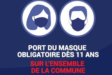 Le port du masque de nouveau obligatoire en extérieur