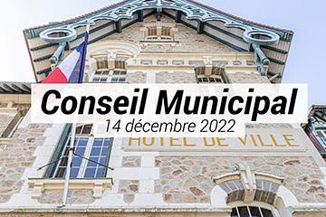 Conseil municipal du 14 décembre 2022