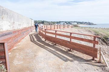 Réouverture du chemin côtier le long de la Pointe de Congrigoux